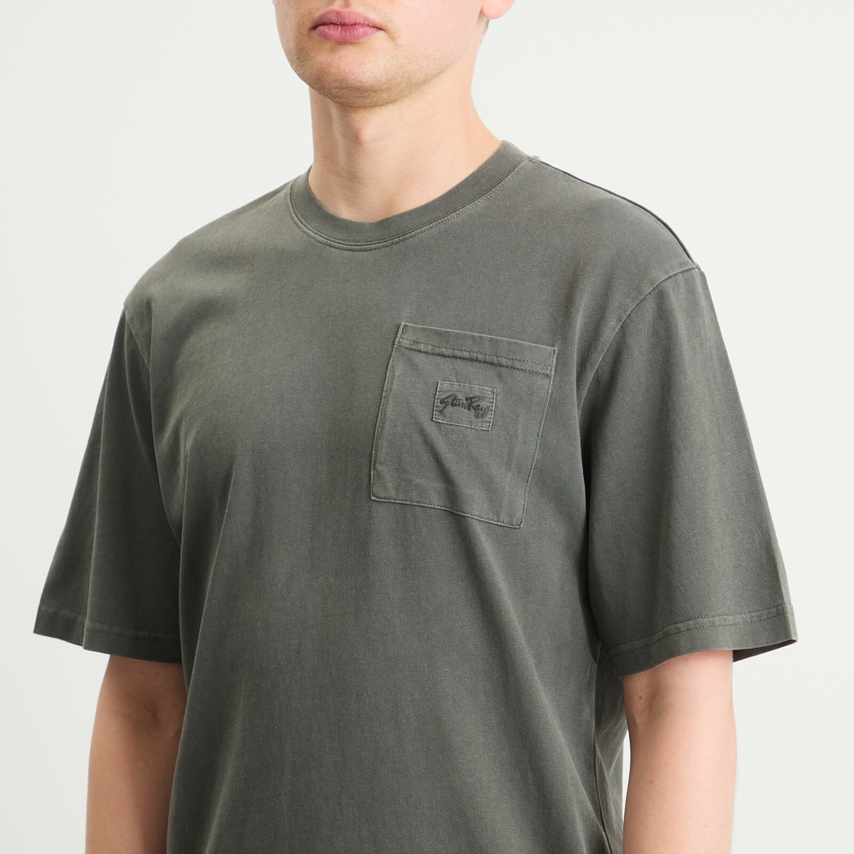 Stan Ray Men's Patch Pocket T-Shirt in Washed Black