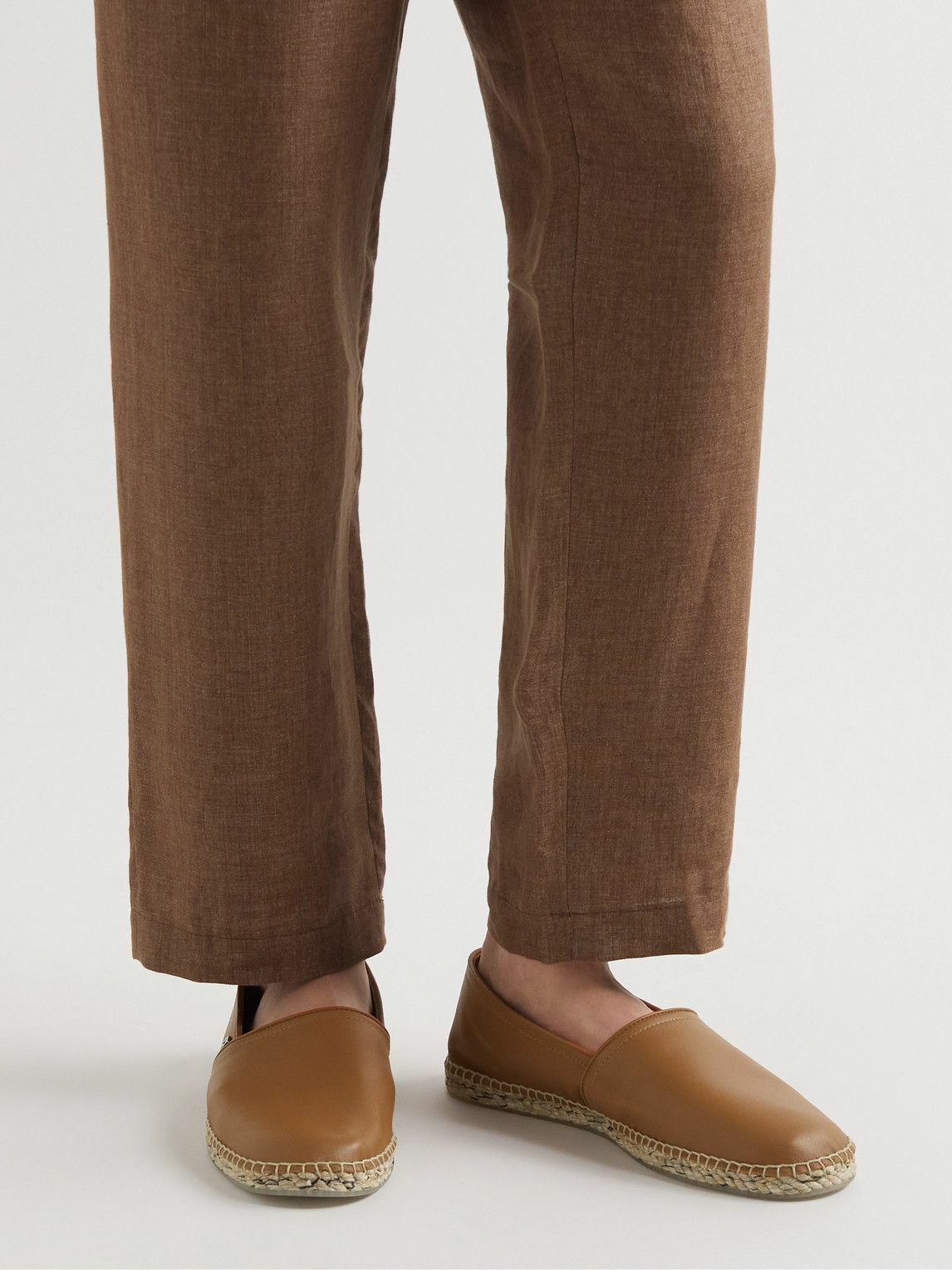 Salvatore Ferragamo Lamar Leather Espadrilles Ferragamo Espadrille shoes and sandals for Men | Online Sale  main image 3