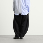 Comme des Garçons Homme Plus Men's Wide Leg Wool Trouser in Black