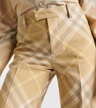 Burberry Burberry Check wool wide-leg pants