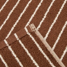 Tekla Fabrics Organic Terry Bath Mat in Rust Stripes 