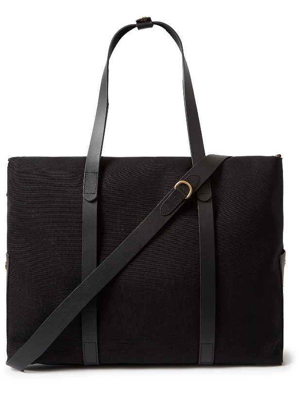Photo: Mismo - Leather-Trimmed Canvas Weekend Bag