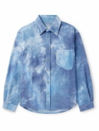 ERL - Tie-Dyed Cotton-Corduroy Shirt - Blue