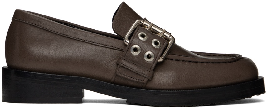 Photo: BY FAR SSENSE Work Capsule Brown Soho Loafers