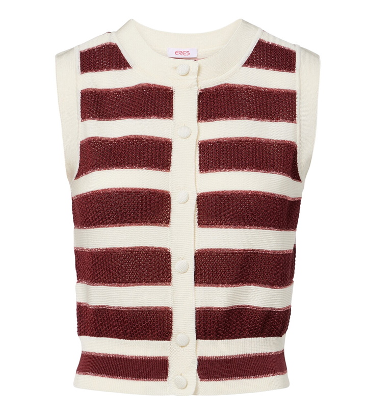 Photo: Eres Divergent striped cotton-blend top