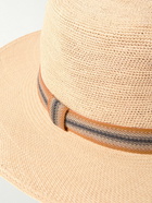 Loro Piana - Naoki Webbing-Trimmed Straw Hat - Neutrals