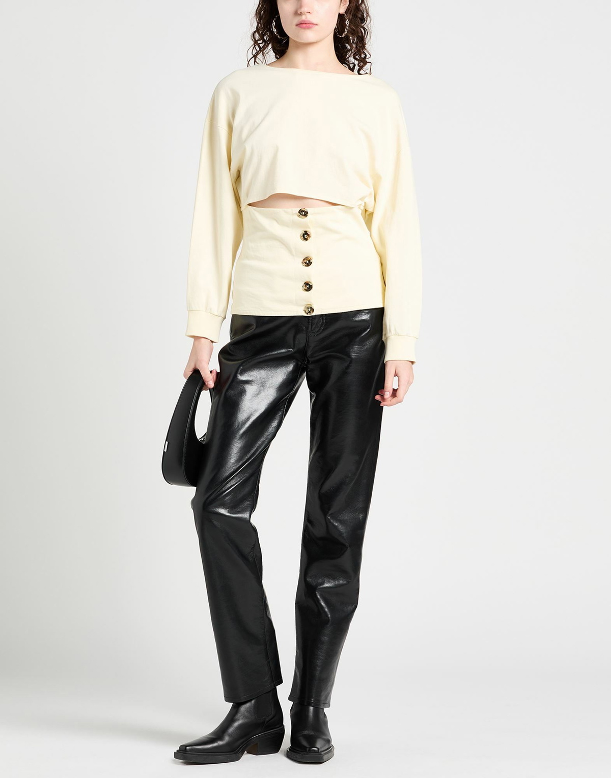 A. w.a. k.e. Mode Womens Top Pastel in Yellow