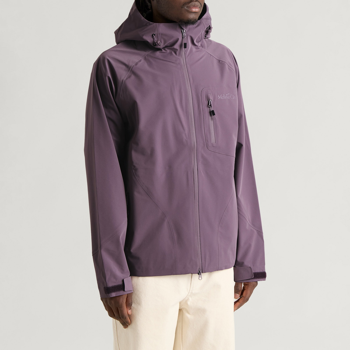 Mellow Clo Men's 3L Trek Jacket in Rich Plum