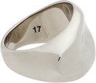 Alexander McQueen Silver Molten Ring