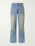 Satoshi Nakamoto - Enduro Straight-Leg Padded Jeans - Blue