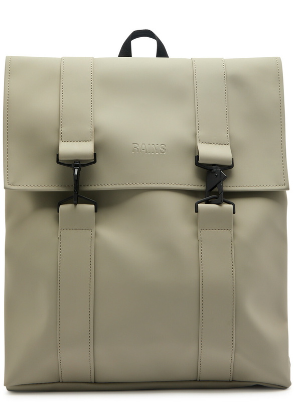Photo: Rains Msn Rubberised Backpack - Sage - One Size
