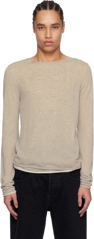 Photo: Entire Studios Gray Duplex Knit T-shirt