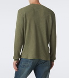 RRL Waffle-knit cotton Henley shirt