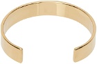 Maison Margiela Gold Engraved Cuff Bracelet