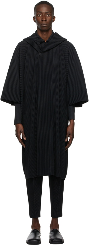 Photo: Homme Plissé Issey Miyake Black Monthly Color October Coat