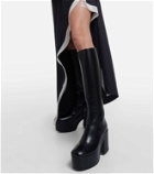 Dries Van Noten Leather platform knee-high boots