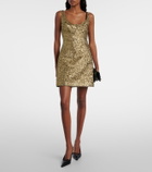 Emilia Wickstead Einna floral jacquard minidress