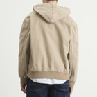 Dickies Men's Unlined Canvas Hooded Bomber Jacket in Desert Sand