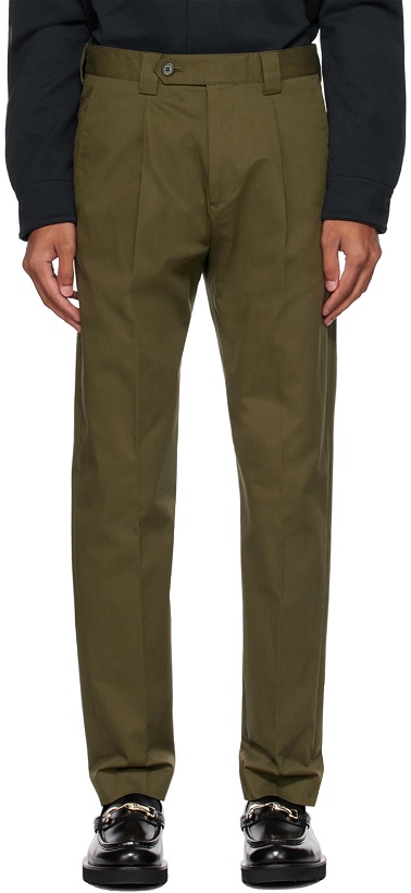 Photo: Paul Smith Green Pleated Trousers