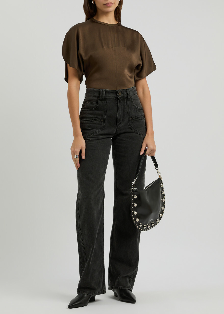 【送料&関税込】Isabel Marant betiane Straight Jeans Isabel Marant Betiane Straight-leg Jeans Black Isabel Marant