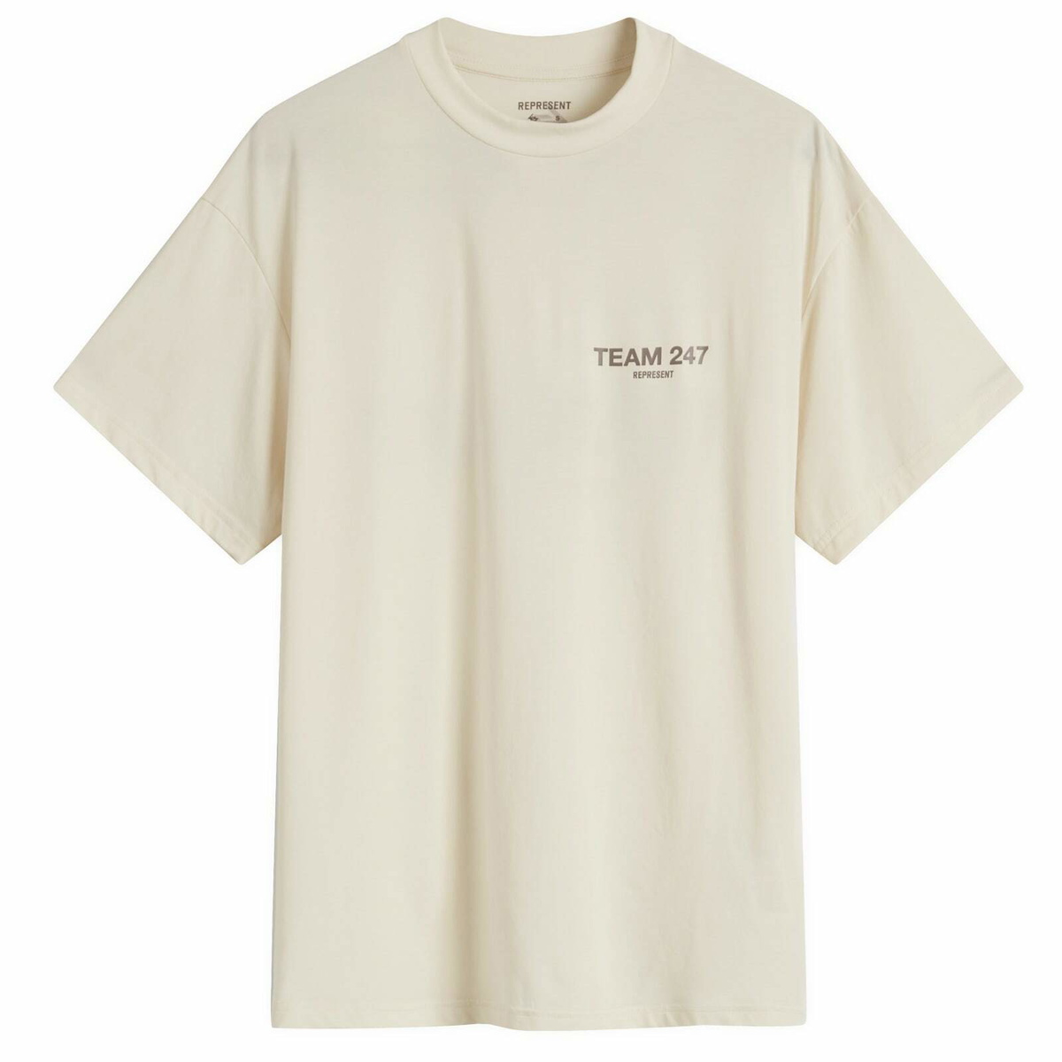 Represent Men's Team 247 Oversized T-Shirt in Cream