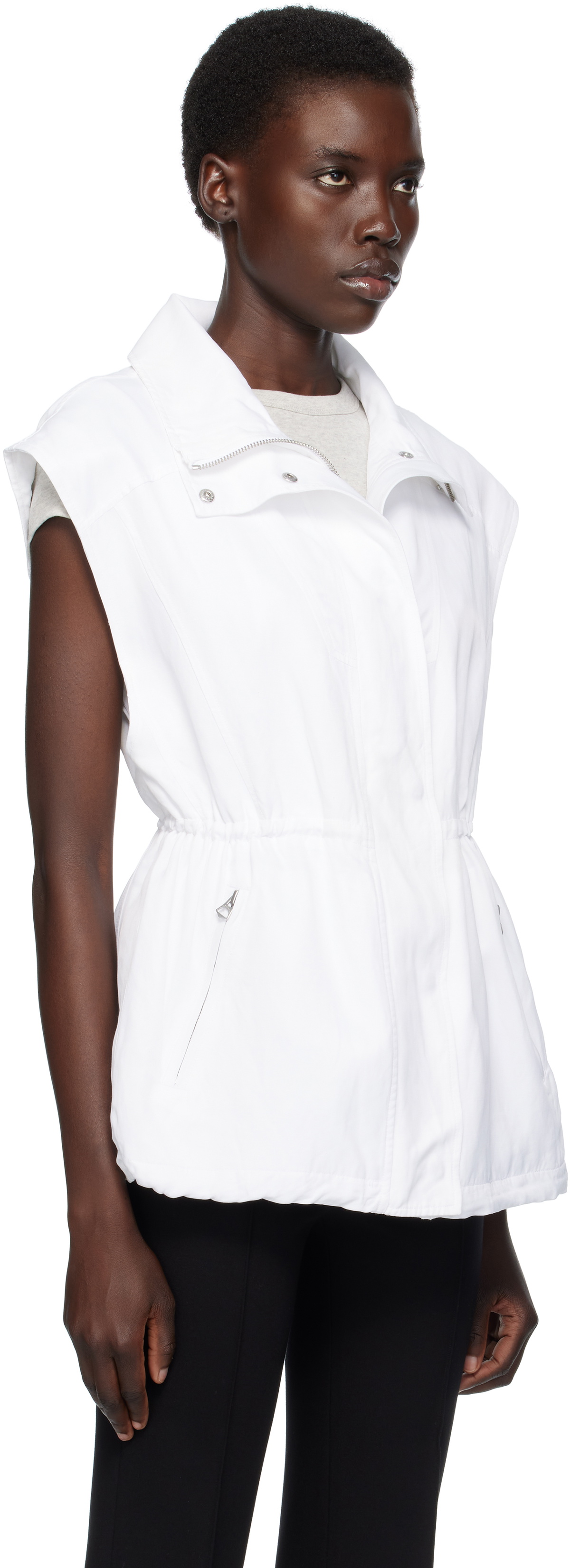 rag & bone White Monica Vest