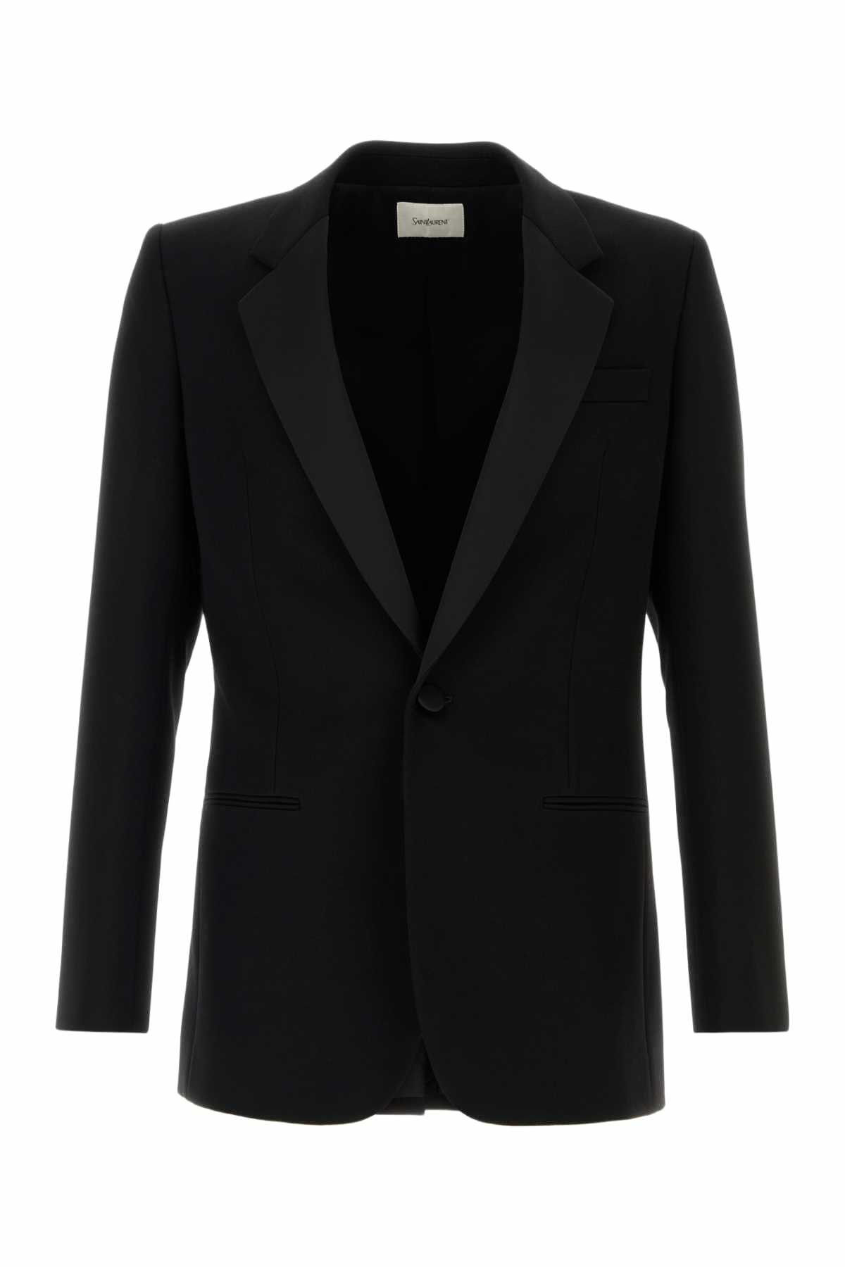 【関税&送料込】Saint Laurent Black Creme Blazer Saint Laurent Blazer Blue Womens Saint Laurent