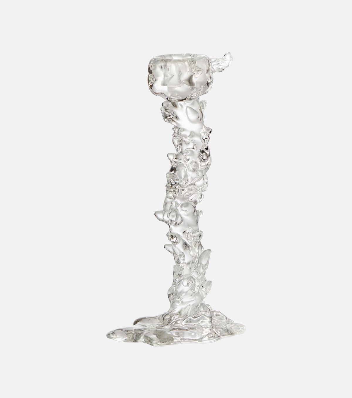 Polspotten Drip Large glass candle holder by Pascal Smelik