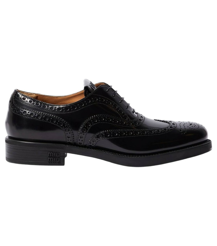 Photo: Miu Miu x Church's leather brogues
