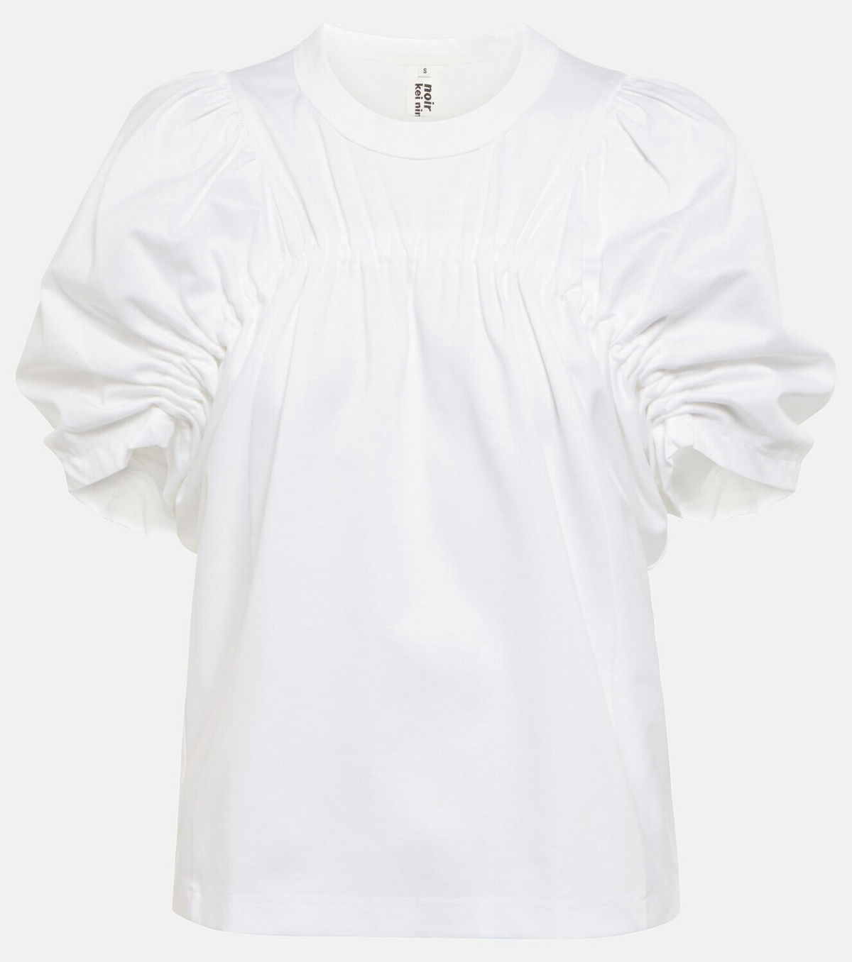 NOIR KEI NINOMYA shiney sleeve top