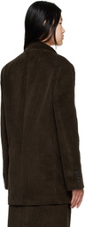 KHAITE Brown Tanner Blazer