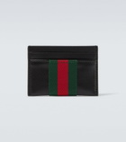 Gucci Web Trademark leather card holder