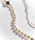 Sophie Bille Brahe Peggy à Pied 14kt gold anklet with freshwater pearls