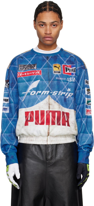 Photo: PUMA Blue A$AP Rocky Edition Quilted Sweatshirt