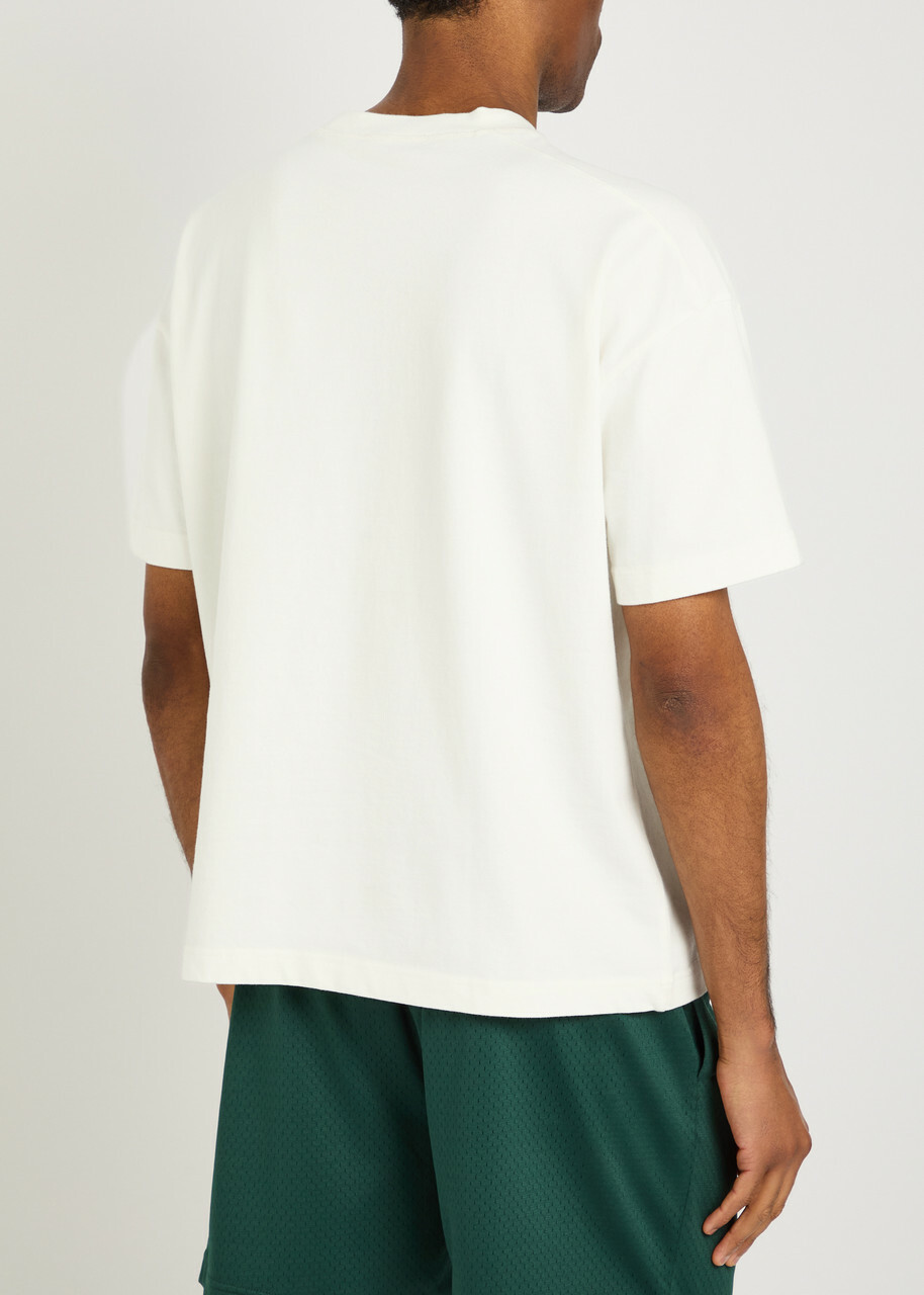Cole Buxton International Logo-embroidery Cotton T-shirt White