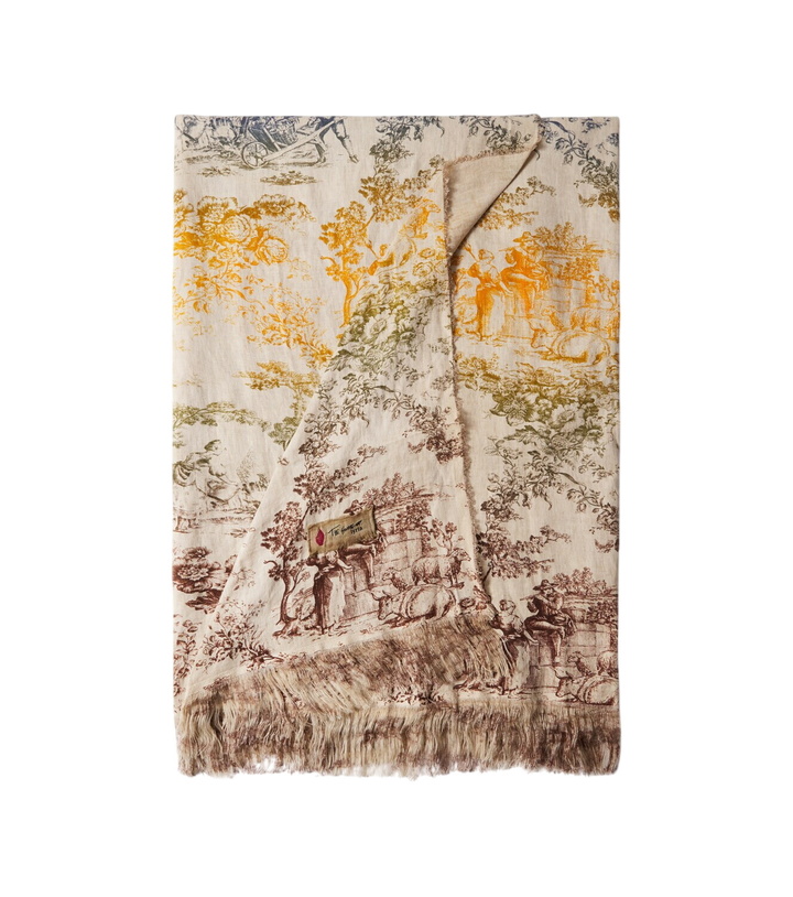 Photo: The House of Lyria Sollievo printed linen tablecloth