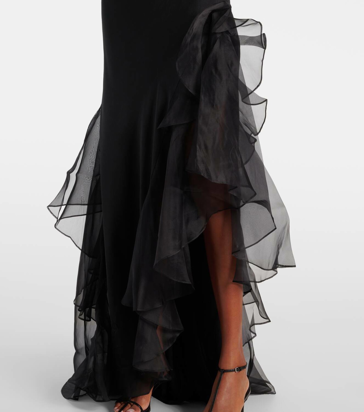sir sheer dress SIR, Vittoria embroidered sheer maxi dress, Women, Black, L, Dresses, Materialmix