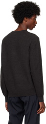 Theory Gray Honeycomb Sweater