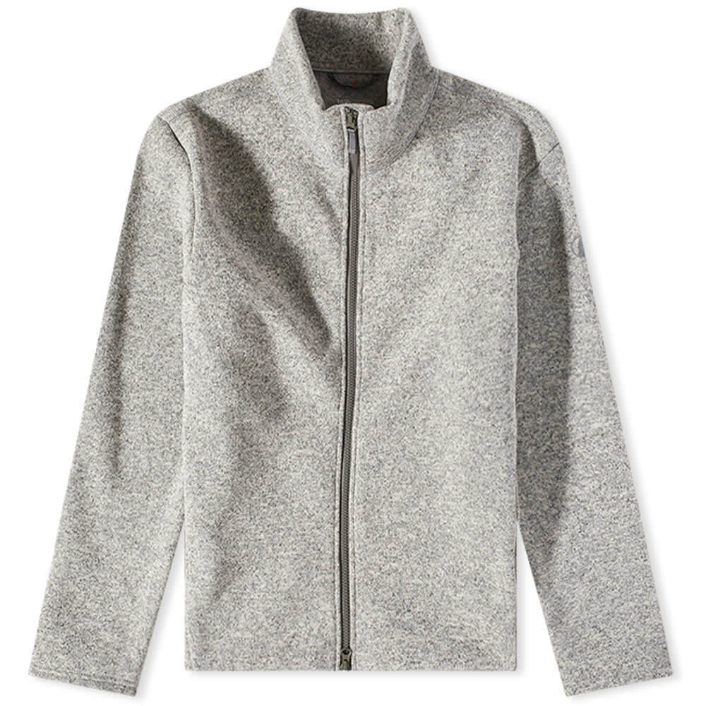 Tilak Men's Poutnik Mink Zip Fleece Jacket in Light Grey Melange Tilak