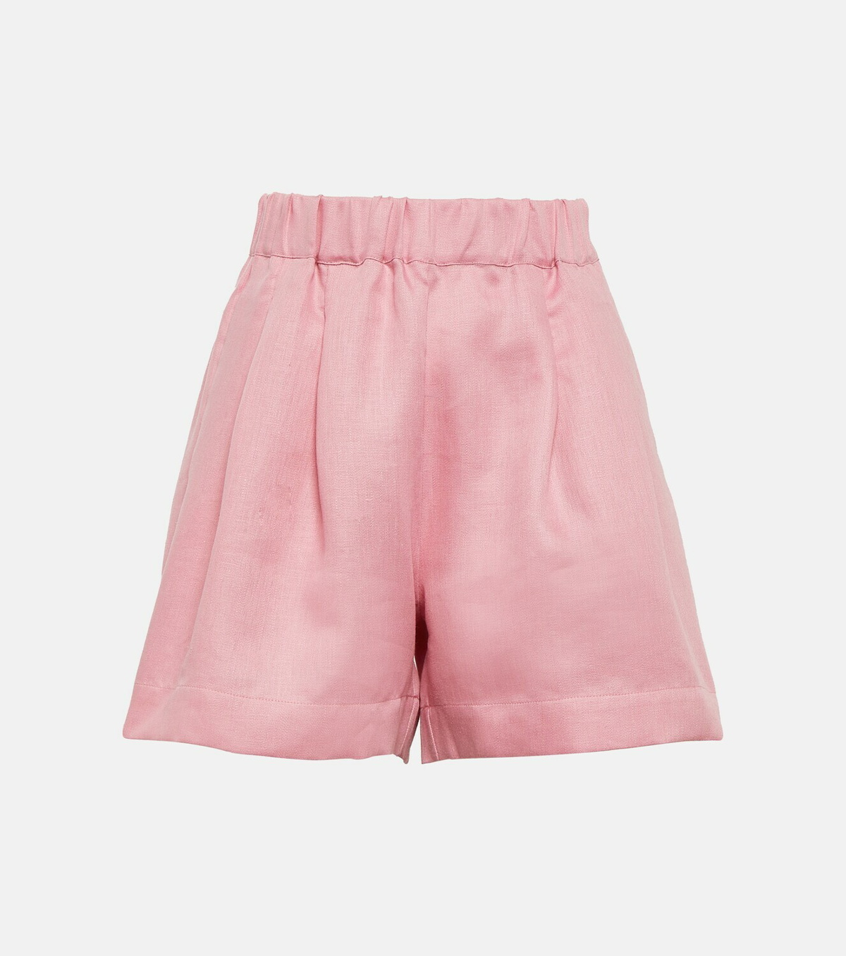 Asceno Zurich high-rise linen shorts