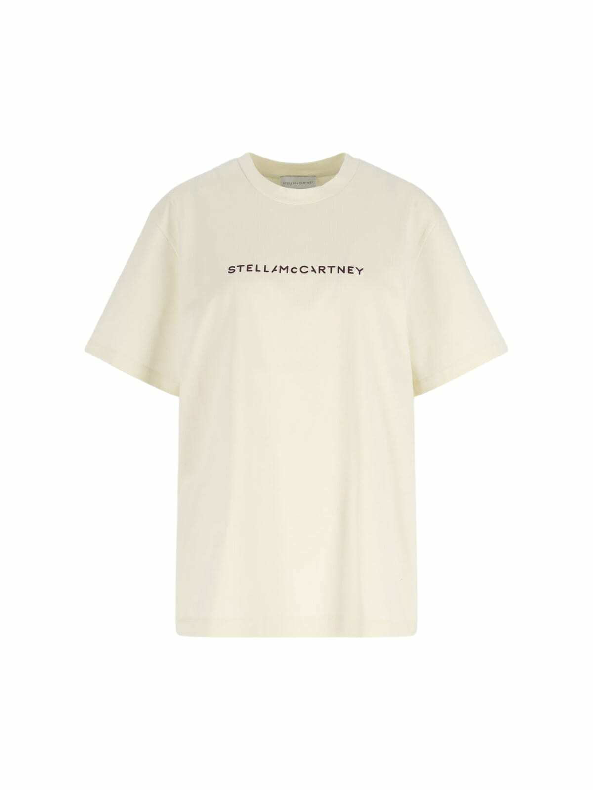 STELLA McCARTNEY t-shirt with embroidered signature Black