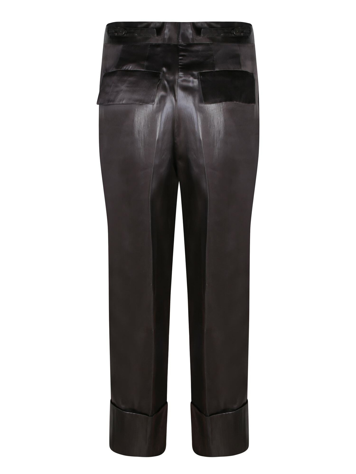 Sapio Black Fluid Twill Trousers