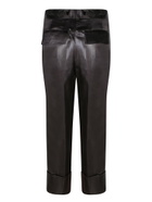 Sapio Black Fluid Twill Trousers