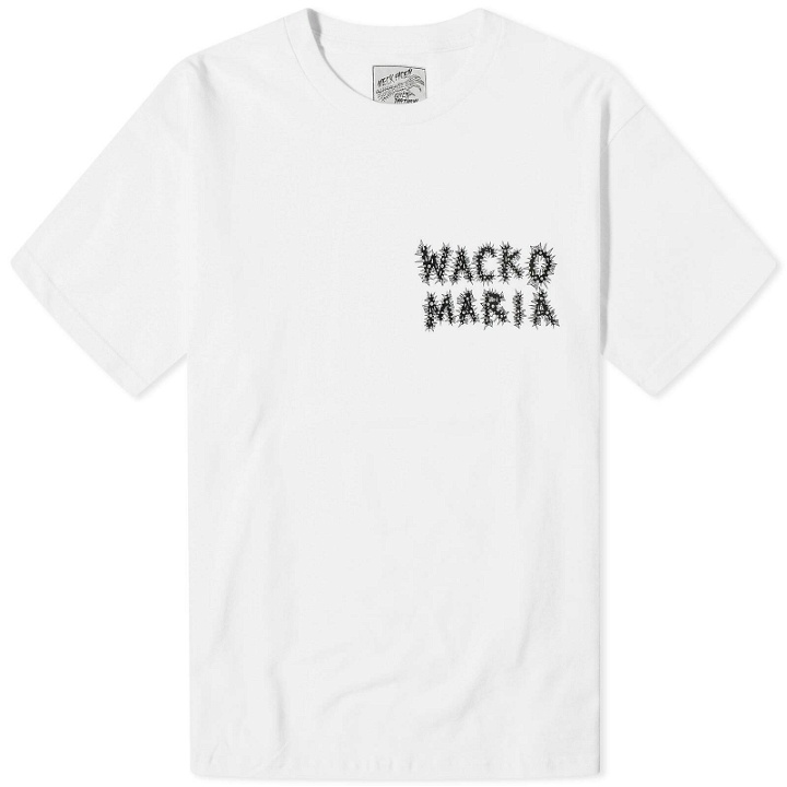 Photo: Wacko Maria Men's x Neckface Type 5 T-Shirt in White