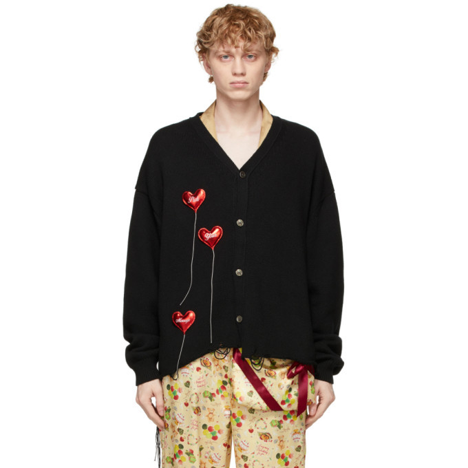 Photo: Doublet Black Happy Balloons Cardigan