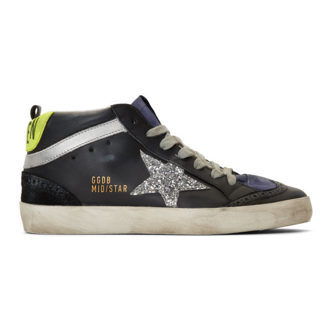 Golden goose black glitter sales star