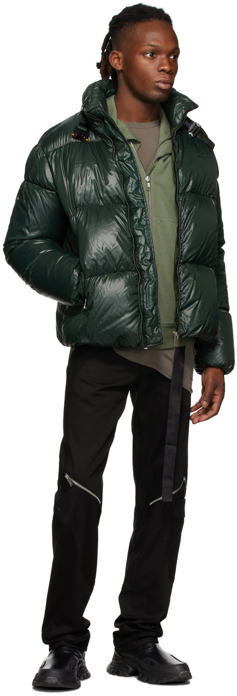 Moncler Genius 6 Moncler 1017 ALYX 9SM Green Down Mahogany Short