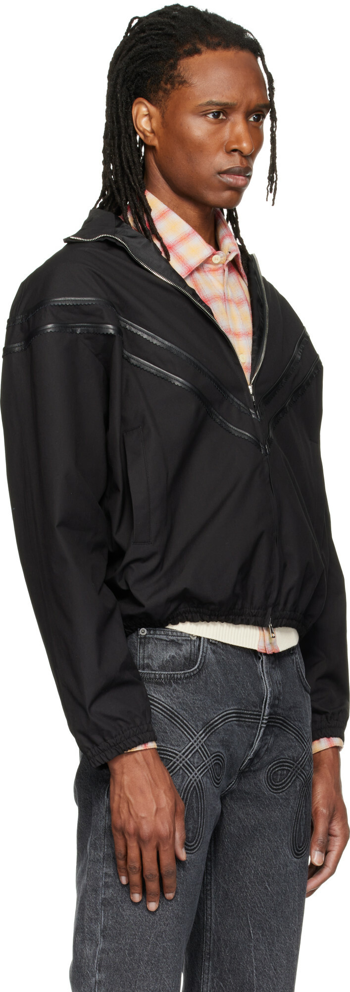 Stefan Cooke Black Pinking Corded Jacket