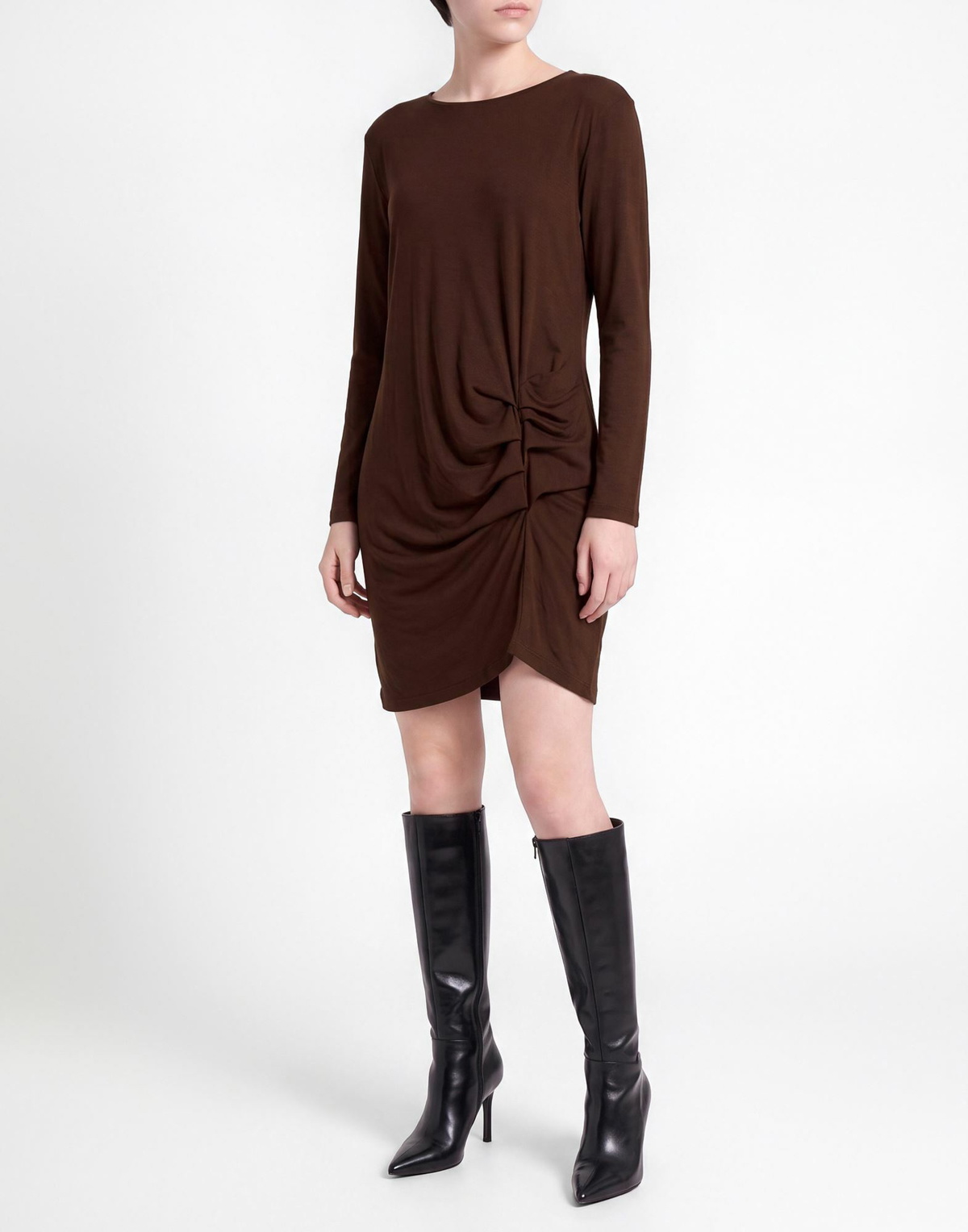 Jijil Womens Mini dress Chocolate in Brown