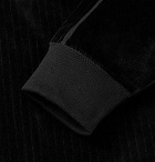 Remi Relief - Ribbed Velour Zip-Up Track Jacket - Men - Black